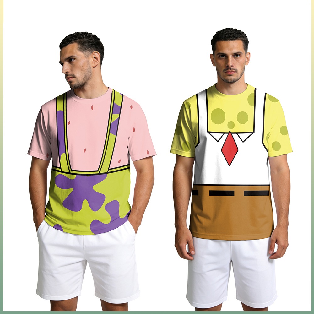 Tee Graphic Print - Sponge & Patrick Star Cosplay T-Shirt