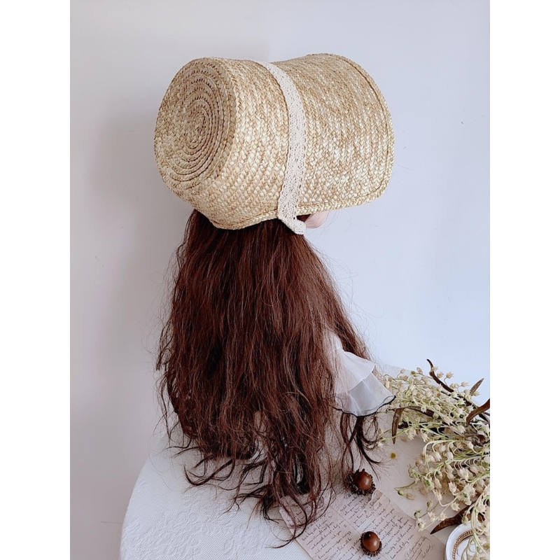 Sweet Girl Sun LolitaStyle Sum - Bucket Hat Straw recension och pris