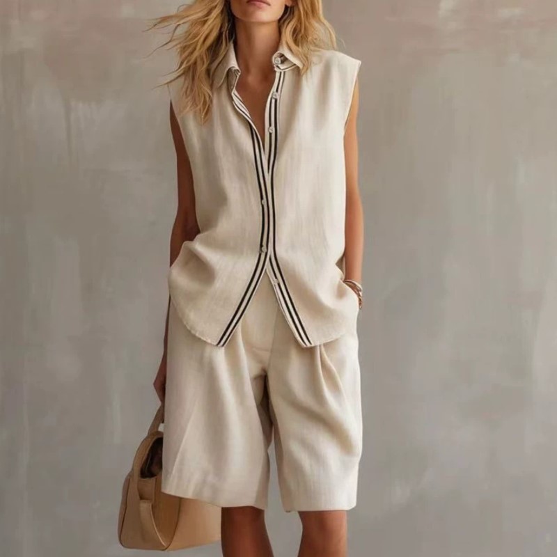 Summer Fashion Solid Linen Ble - Linen Shirt Breathable recension och pris