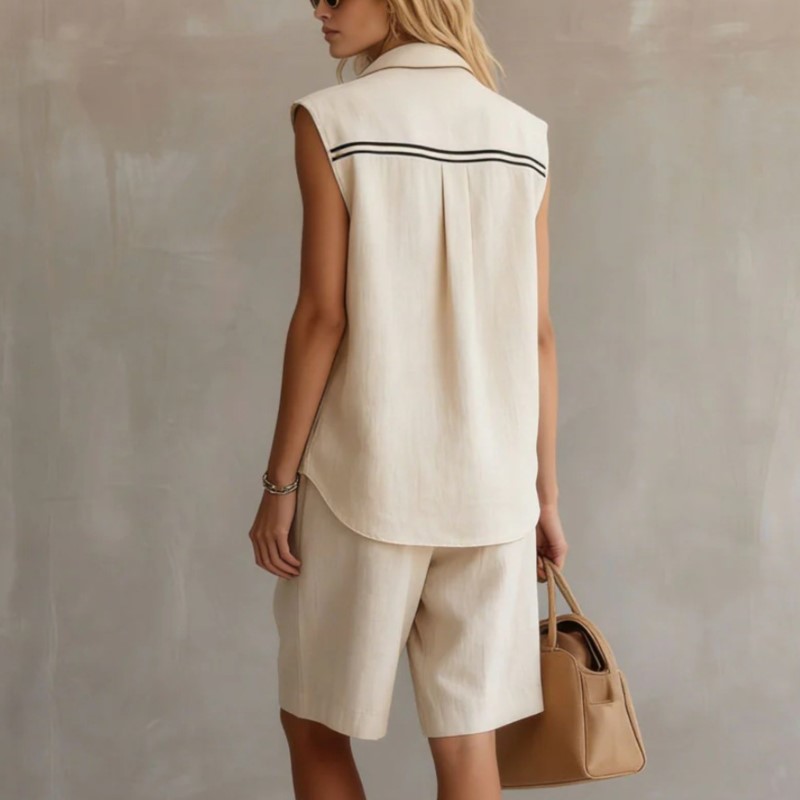 Summer Fashion Solid Linen Ble - Linen Shirt Breathable recension och pris