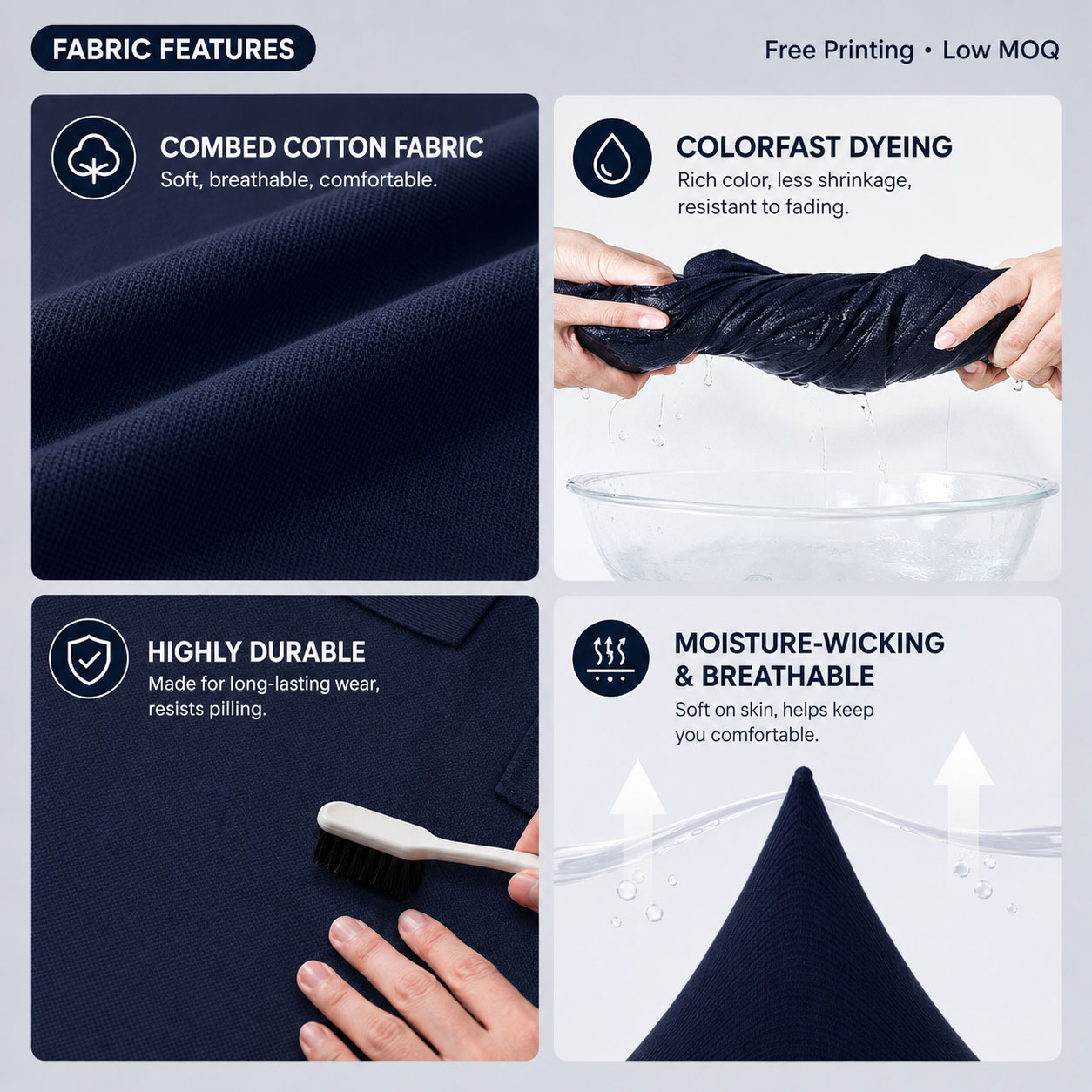 Custom Logo Polo Shirt Men Wom - Polo Shirt Pique recension och pris