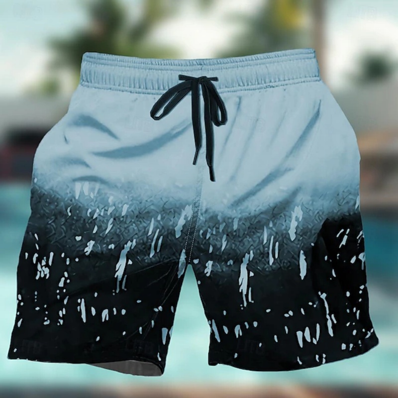 Gradient Colorful Graphic Swim - Trunks Board Surf recension och pris