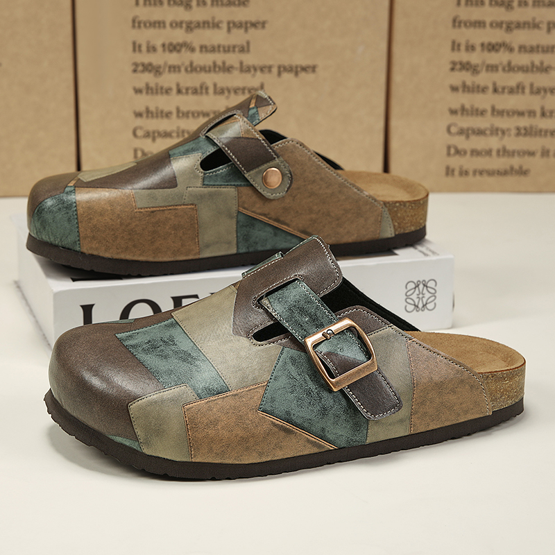 Unisex Cork Closed Toe Slipper - Flip Flop Leather Men recension och pris