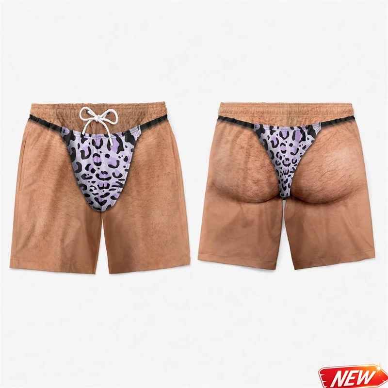 Funny Men 3D Print Leopard Pri - Trunks Board Surf recension och pris