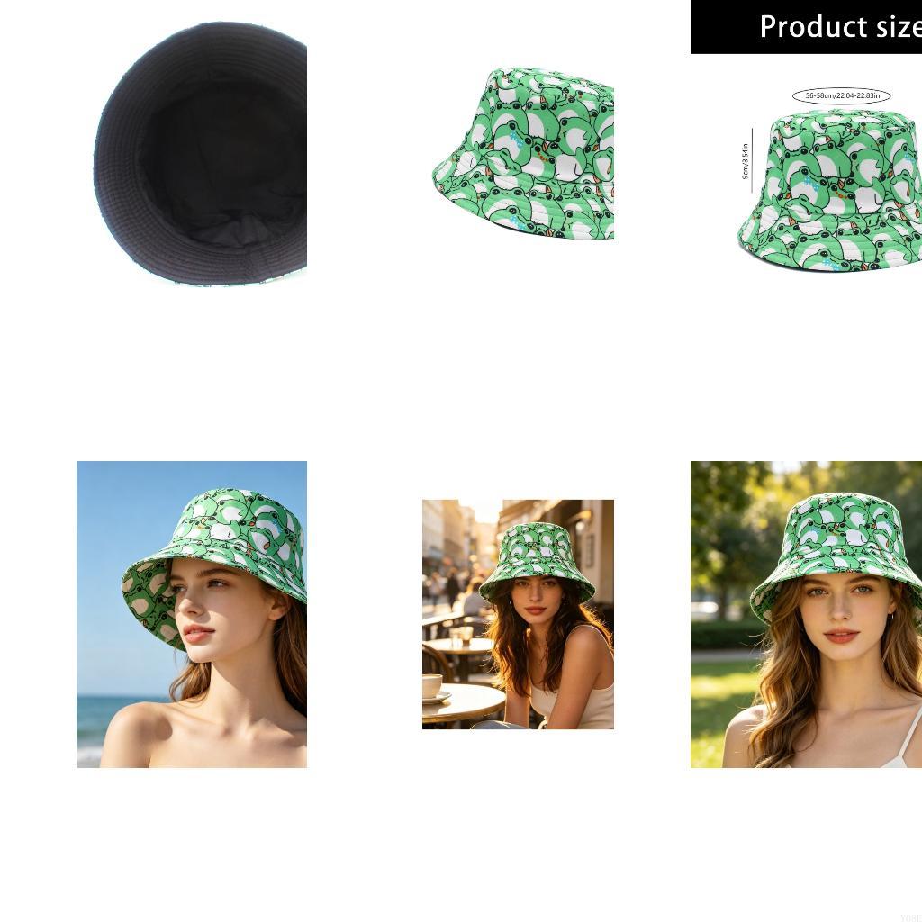 Packable Frogs Print Bucket Ha - Packable Hat Nylon recension och pris