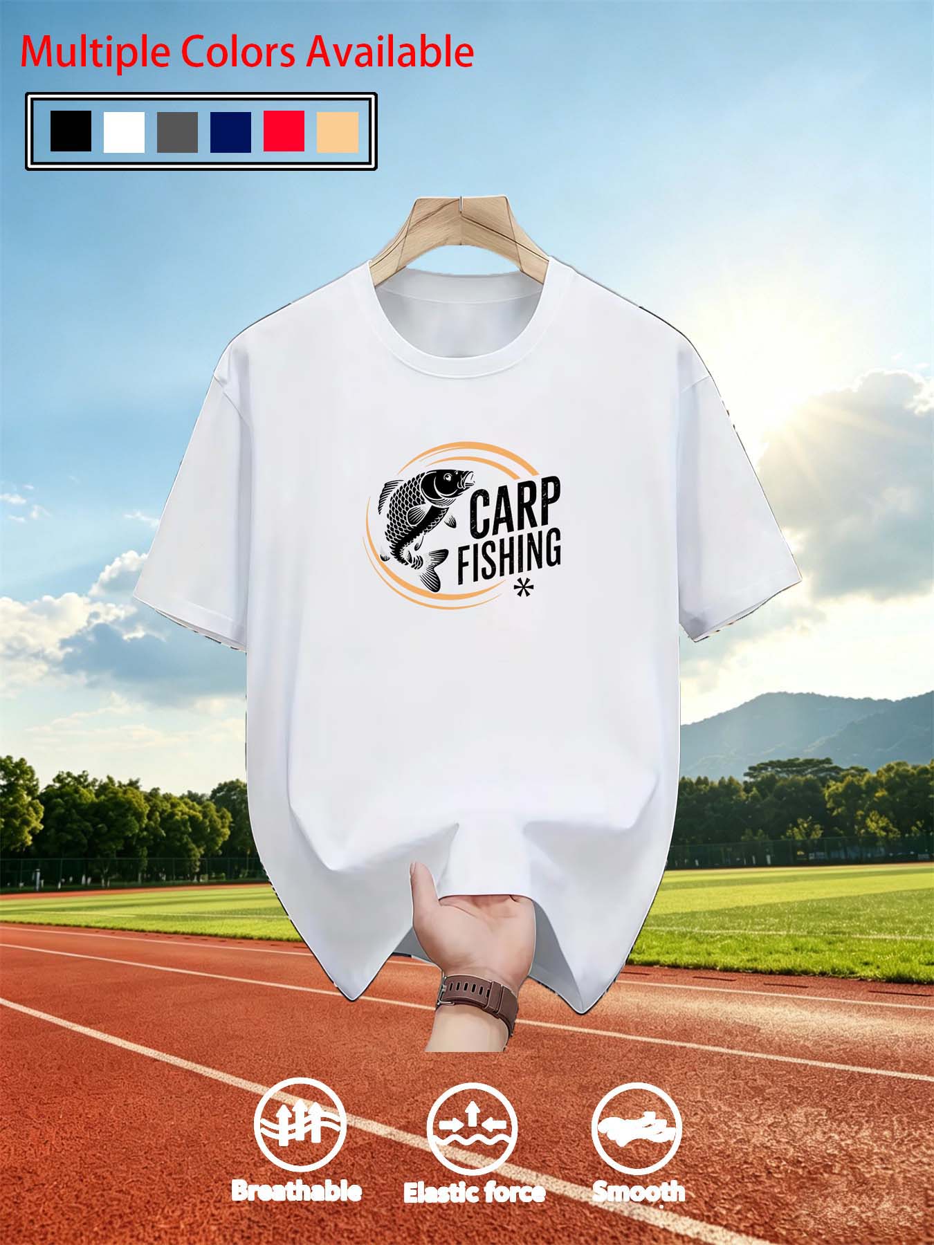 Men O‑Neck Short Sleeve T‑Shir - Tee Graphic Print recension och pris