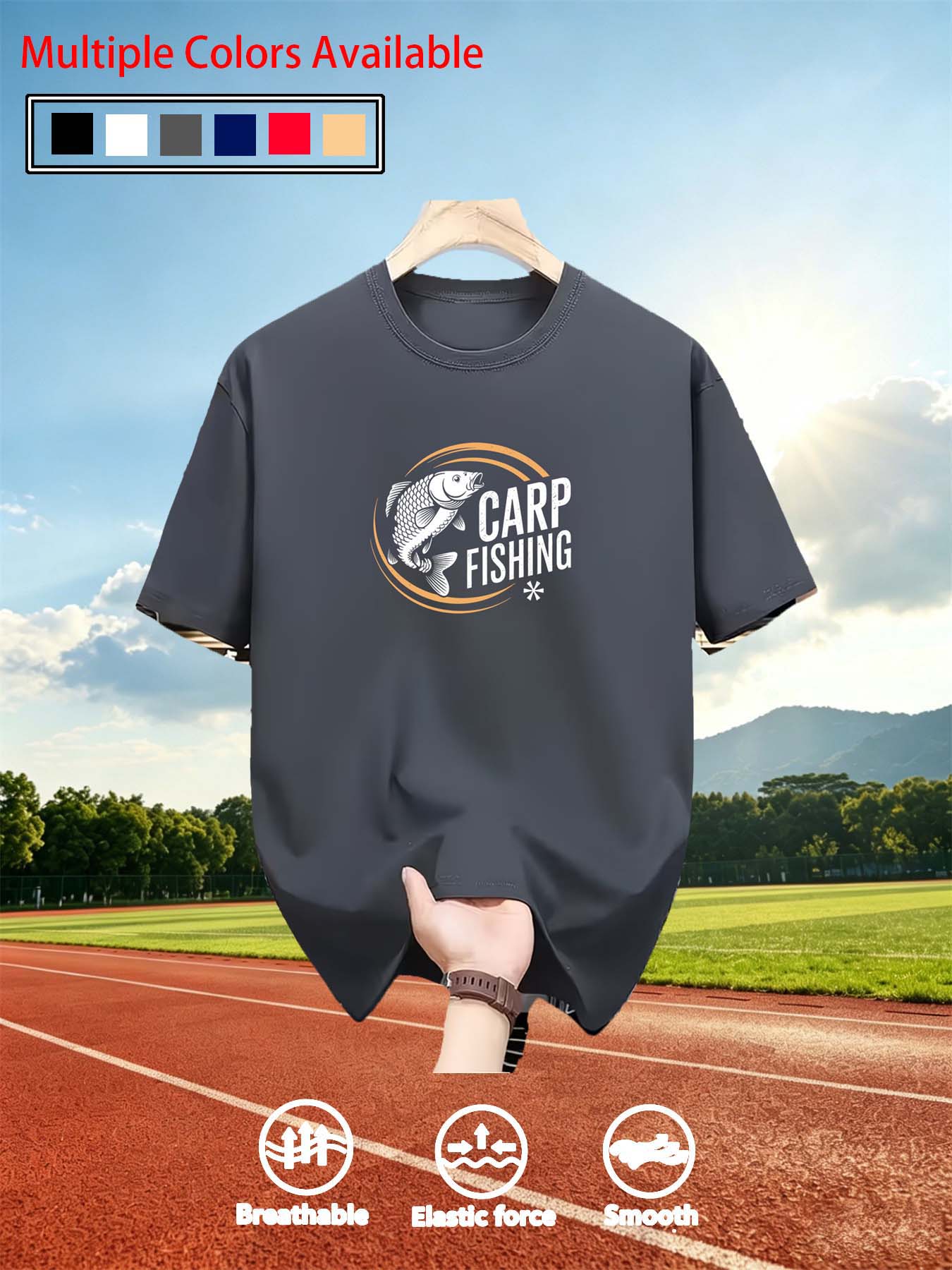 Men O‑Neck Short Sleeve T‑Shir - Tee Graphic Print recension och pris