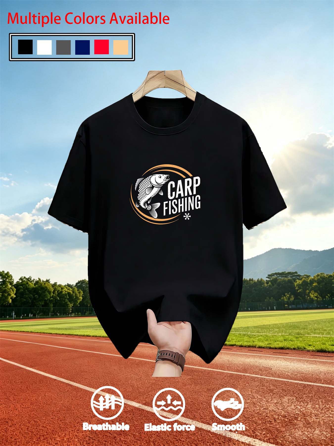 Men O‑Neck Short Sleeve T‑Shir - Tee Graphic Print recension och pris