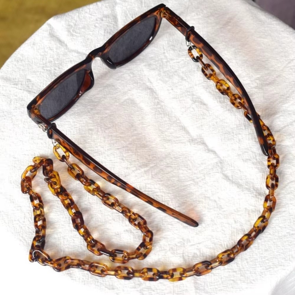 Anti-Slip Leopard Acrylic Glas - Sunglass Retainer Cord recension och pris