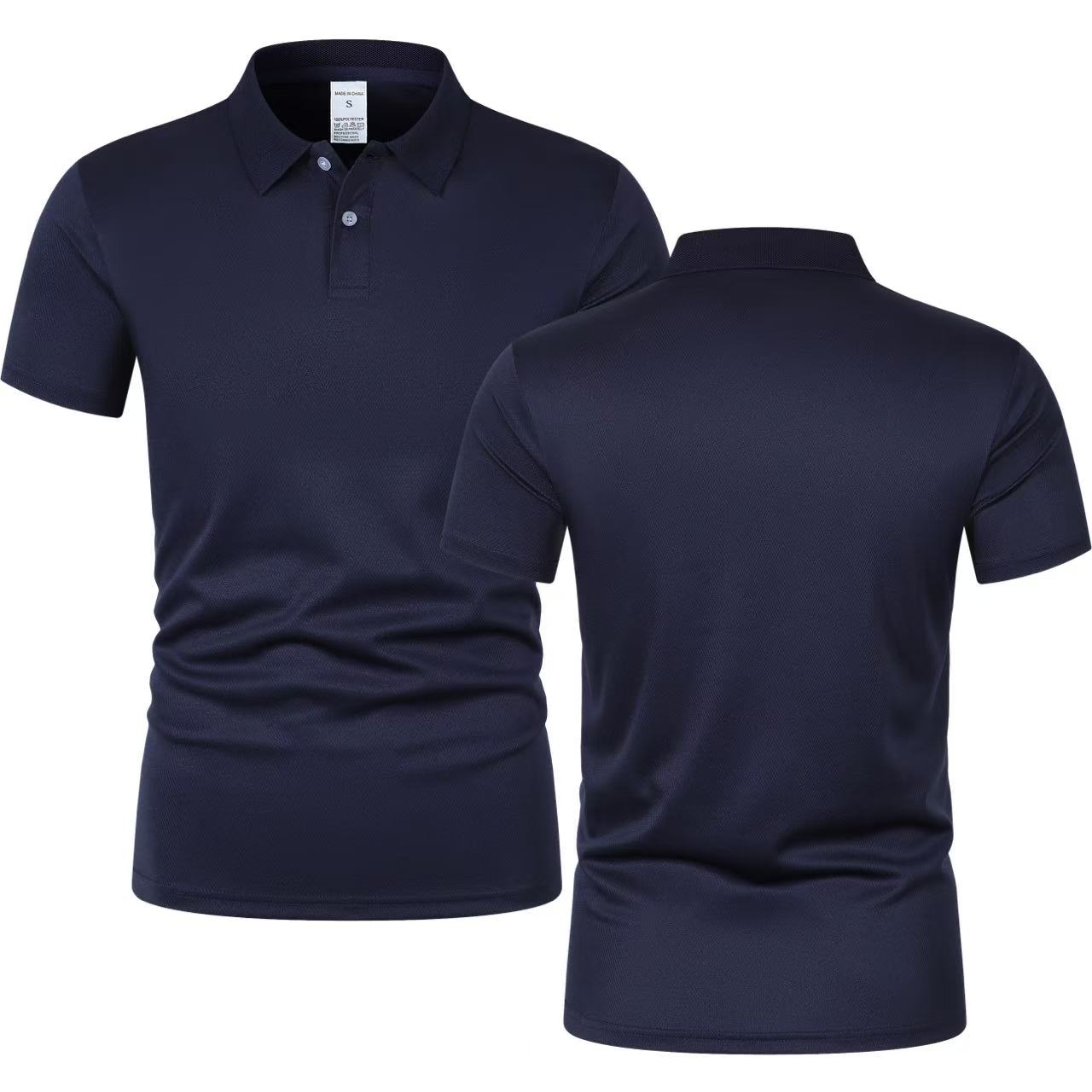 2025 New Summer Men's Short Sl - Polo Shirt Pique recension och pris